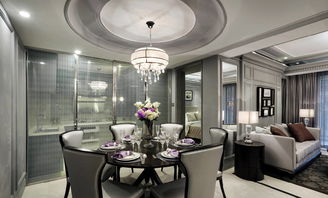 180平米現代時尚歐式公寓裝修設計效果圖